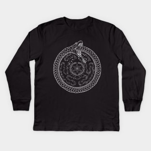 Hekate Wheel Hecate Strophalos Ouroboros Pagan Witch Kids Long Sleeve T-Shirt